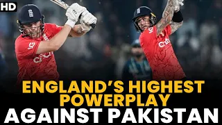 England's Highest Powerplay Against Pakistan | Pakistan vs England | 6th T20I 2022 | PCB | MU2L