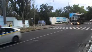 В центре Херсона зафиксирован автобус ФК Зоря Видео