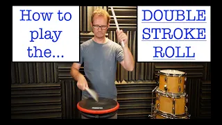 How to play the double stroke roll with open-close-technique (drum lesson)