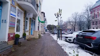 Poland / Olsztyn - Winter walk, center, station. 4K gopro 11