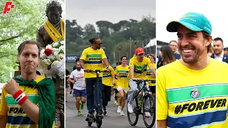 Formula 1 Drivers Run at Imola GP 2024 for Paying tribute to Ayrton Senna | Behind The Scenes