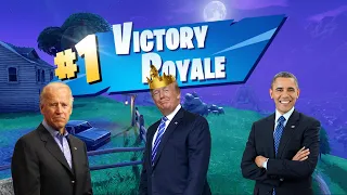 Donald Destroys In Diamond! | Presidents Play Fortnite Battle Royale