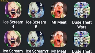Ice Scream 4, Ice Scream, Mr Meat, Dude Theft Wars, Top Horror Adventure
