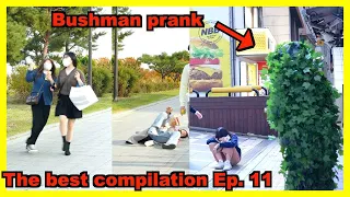 Bushman prank | THE BEST GIRLS REACTIONS compilation in Seoul Ep. 11