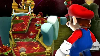 Super Mario Galaxy 2 but the Floor is Lava