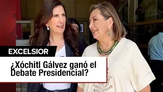 Kenia López Rabadán asegura que Xóchitl Gálvez ganó el Tercer Debate Presidencial