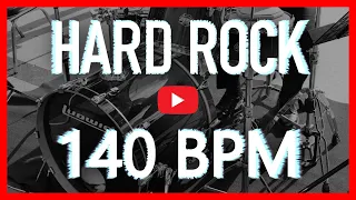 Uptempo Hard Rock Metal Drum Track 140 BPM Drum Beat (Isolated Drums) [HQ]