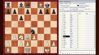 Steinitz - Zukertort. World Chess Championship 1886. Game 10