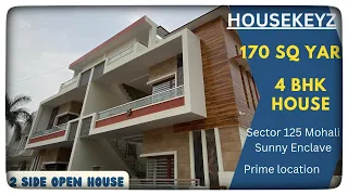 4 bhk 170 Gaz Kothi for sale | Sunny enclave Mohali | Very Prime location | House Tour