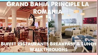 Grand Bahia Principe Luxury Bouganville Hotel. Breakfast & Lunch Buffet Full Walkthroughs 2022