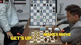 Your opponent makes a move when you get up | Aryan Chopra vs Andrey Esipenko | 6th Sharjah Masters