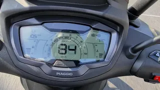 Acceleration 0-100 km/h New 2021 Piaggio Beverly 400 HPE euro 5, Acceleratie test 0-100