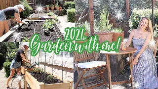 2024 GARDEN WITH ME 🌱 SALSA GARDEN AND RATATOUILLE GARDEN 🌱 NEW OUTDOOR DECORATING