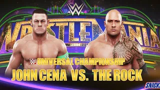 WWE2k19 | The Rock vs John Cena | Universal championship Match | Gameplay