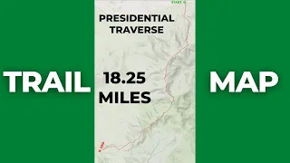 Presidential Traverse Trail Map #Shorts