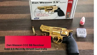 Dan Wesson CO2 BB Revolver Gold 2.5 INCH By Airsoft Gun India
