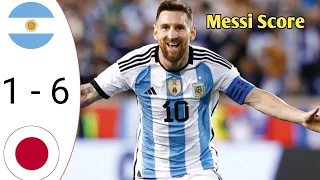 Messi Unstoppable 💥 Argentina vs Japan 6-1 All Goals & highlights 2024