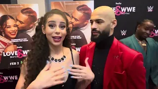 “Love & WWE” Red Carpet Interview — Samantha Irvin & Ricochet