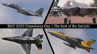 RIAT 2023 Departures Day | The best of the fast jets