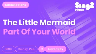 The Little Mermaid - Part of Your World (Karaoke Piano) Lower Key
