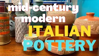 My MCM Italian Pottery Collection!#art #ceramic #potterydesign #italy #midcenturymodern