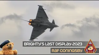 FINAL TYPHOON DISPLAY FLT LT MATT BRIGHTY'S LAST DEMO AS ANARCHY1 2023 AT HOME BASE RAF CONINGSBY