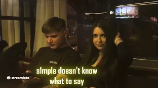 S1MPLE IS EMBARRASSED BY HIS NEW GF | IN RESTARAUNT | LIVE STREAM