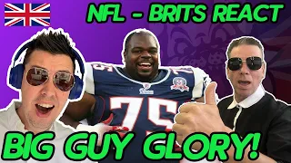 Best Big Guy Moments In NFL History (BRITS REACTION!)
