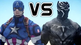 BLACK PANTHER VS CAPTAIN AMERICA - EPIC BATTLE