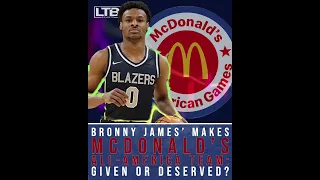 Was Bronny gifted this roster spot? #bronny #mcdonalds #allamerican #lebron #shorts