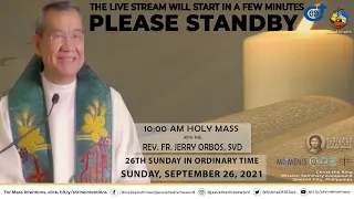 LIVE NOW | Online Holy Mass at the Diocesan Shrine for Sunday, September 26, 2021 (10am)