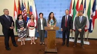 Belgium on behalf of USA and EU members of the Security Council- Media Stakeout (08 August 2019)