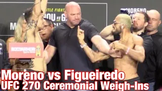 UFC 270 Ceremonial Weigh-Ins: Brandon Moreno vs Deiveson Figueiredo