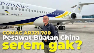 Aman Gak Sih Naik Pesawat Buatan China? Trip Ke Bali Naik COMAC ARJ21-700 Milik Transnusa