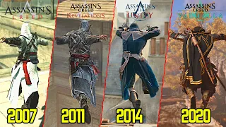 Parkour Evolution in Assassin's Creed Games  [NO HUD]