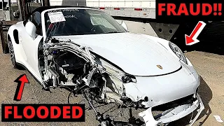 EXPENSIVE PORSCHE COMPLETELY FLOODED!! Rebuilding WRECKED Porsche 911 Turbo S!! [PART 2] (VIDEO #87)