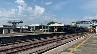 EWS Freight Train at Plymouth Station