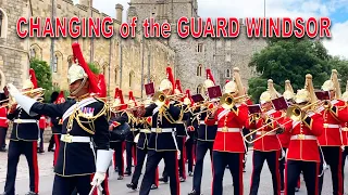 WINDSOR CASTLE GUARD|7 COMPANY COLDSTREAM GUARDS|BAND OF THE HOUSEHOLD CAVALRY,5th July 2022. #guard