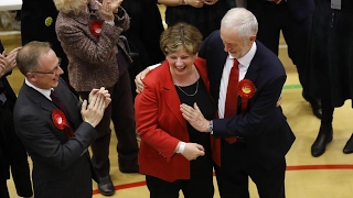 Corbyn celebrates great election night with one of worst high fives of all time