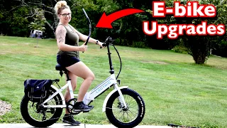 Lectric Xp Ebike Handlebar Mirror and Handgrip Upgrade ~ Awesome e-bike Accessories