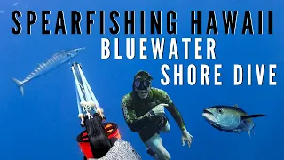 Spearfishing Hawaii Bluewater Shore Dive (with Aaron's Animals)