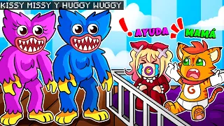 ¡POPPY PLAYTIME ES NUESTRO NIÑERO! 😭 | SRGATO Y FLORCITA10 VS HUGGY WUGGY Y KISSY MISSY EN MINECRAFT