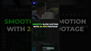 SMOOTH SLOW MOTION with 24 FPS Footage in Premiere Pro 👍 #premierepro #tutorial #kylerholland