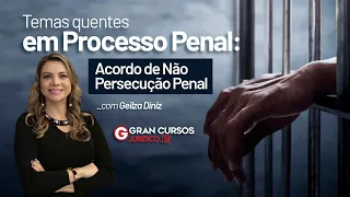 Temas quentes em Processo Penal: Acordo de Não Persecução Penal com Prof. Geilza Diniz