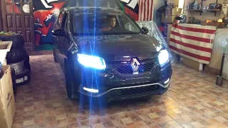 RENAULT SANDERO RS | CUSTOMIZACION DE OPTICAS | TIRAS DE LED + PROYECTORES BIXENON 6000K