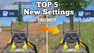 🔥Top 5 New Pro Settings in Call Of Duty Mobile Season 7 Battle Royale