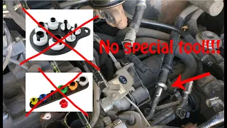 How to disconnect a fuel line without a special tool