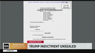 Indictment against Trump in documents case unsealed