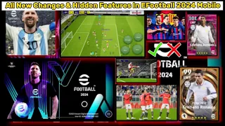 All New 8 Changes And Hidden Features In eFootball 2024 V3.0.0 | eFootball 2024 Mobile