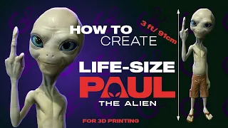 Paul the Alien 3D Printing Figurine | Make Game Real